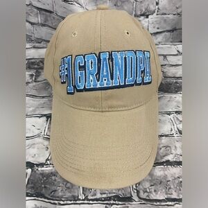 #1 Grandpa Tan Baseball Hat